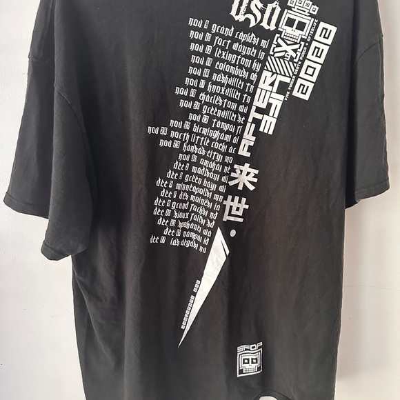 & Other Stories Black and Red Short Sleeve Tees - Picture 3 of 3